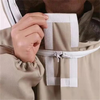 Beekeeping Suit Professional Protective Clothing Beekeeping Protective Equipment Apicultura Clothes Beekeeper Costume Veil Hood Hat Anti-Bee (Protective Gloves XX)