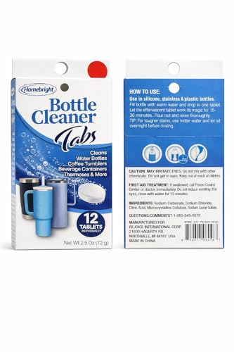 homebright bottle cleaner tabs