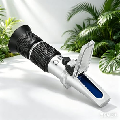 Honey Refractometer Maple Syrup for Brix (58-90%), Moisture (12-27%) and Baume, Accurate Brix Refractomer with ATC, 3-in-1 Sugar Tester for Honey, Maple Syrup, Molasses, Beekeeping Supplies