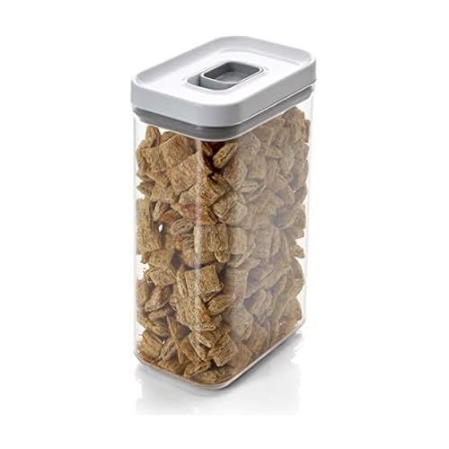 Copco Clear Storage Container 2.74 Qt - Airtight Pantry Organizer with Locking Lid for Dry Food, Pasta, Cereal, Flour - Stackable Kitchen Storage Bin for Pantry Organization - size: 1 Count (Pack of 1)