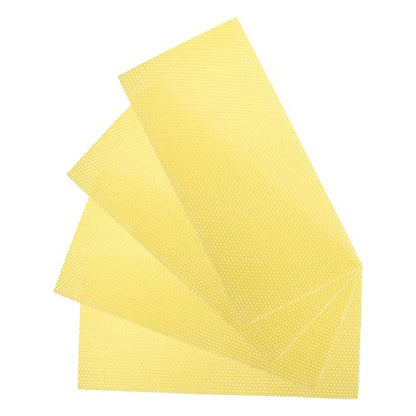 30Pcs Natural Beeswax Foundation Sheets, Stable Placement & Easy Installation Honeycomb Wax Sheets, Multi-Material Compatible Beehive Wax Sheets for Beekeeping & DIY Candle Making
