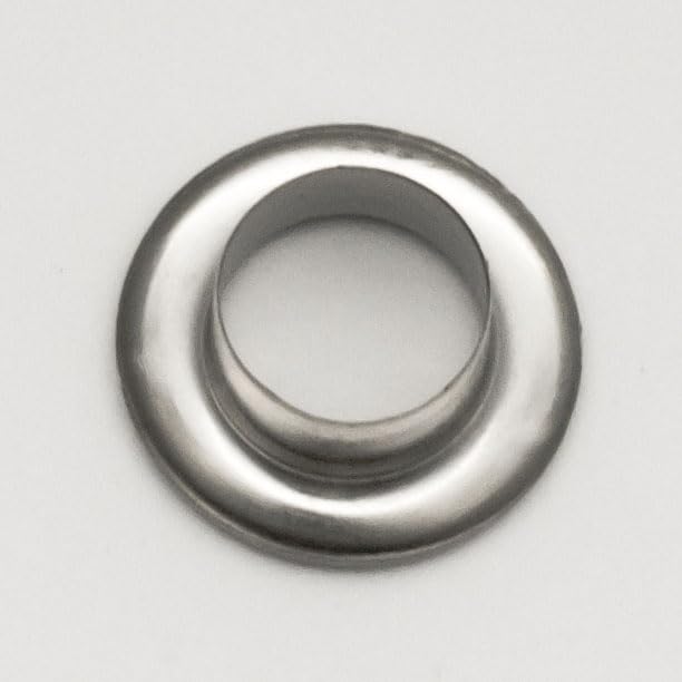 90 Sets 13/32 Inch Sewing Grommets Eyelets Stainless Steel with Washers for Shoes, Bead Cores, Clothes, Leather, Canvas, Banner (10mm Silver) - size: 10mm