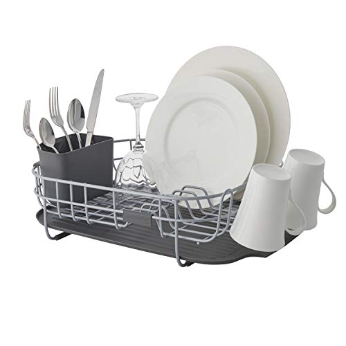 KitchenAid Low Profile Carbon Steel Dishrack, one size, Charcoal - color: Gray, size: Low Profile