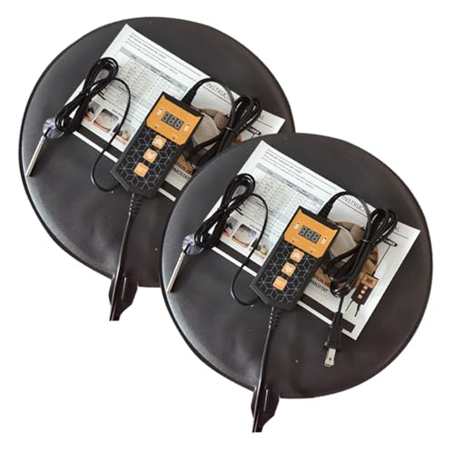 Brewing Heat Pad Sourdough Proofing Heat Mat with Temperature Controller Auto Off Timer for Home Beer Brewing Kombucha Yogurt Kefir Fermentation Sourdough Bread Proofing (With Controller, 2 Pack) - color: 2 Pack
