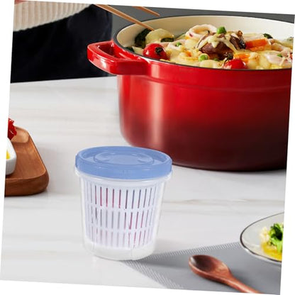 SOLUSTRE Pickle Container Strainer Juice Separator Jar Airtight Pickle Storage Jar for Family