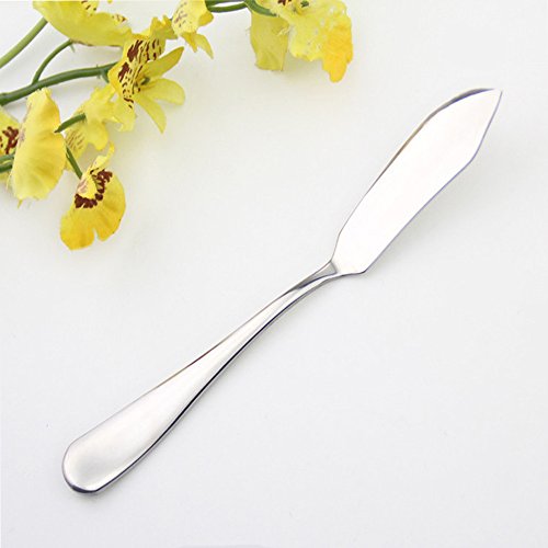 Stainless Steel Butter Knife, Set of 2, Butter Spreader, Breakfast Spreads,Cheese and Condiments - color: 2pcs