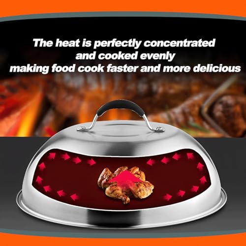 Burger Press Kit with Burger Smasher, 12'' Smash Burger Spatula, 9'' Basting Cover, & 50 Patty Papers for Smash Burgers, Hamburger Press Patty Maker, Smash Burger Press Kit (4pcs)