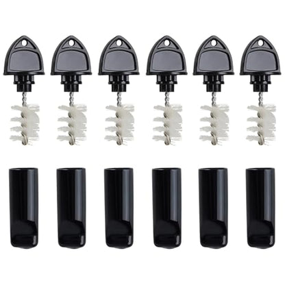 Beer Faucet Cap & Plug Covers 12 Pack Brushes & Rubber Draft Faucet Soother Sanitary Covers Spout Plug Cleaning Tap Kit for Kegerator