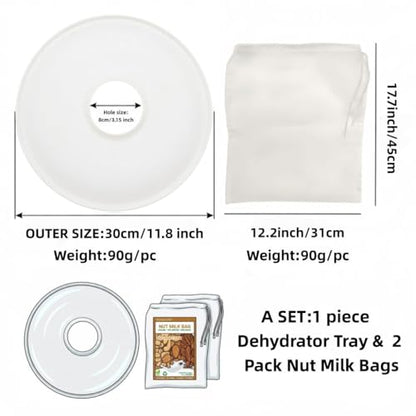 2 Pack 12.2×17.7inch nut bag strainer with Fruit Roll Sheets, 100 Micron Fine Mesh Nylon Cheese cloths Multi-use Food Grade Almond Nut Milk Bags,Nylon Food strainer bags & yogurt strainer - size: Large 12.2X17.7inch