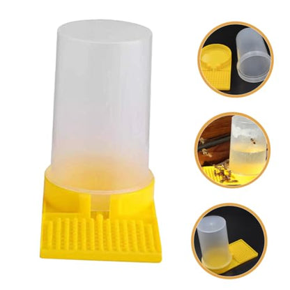 balacoo 4pcs Bee Water Feeder for Garden Beehive Entrance Water Dispenser Bee Watering Station Feeder Bowl