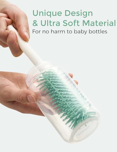 Momcozy KleanPal Pro 120 Tablets & 7-in-1 Silicone Bottle Brush Cleaning Kit