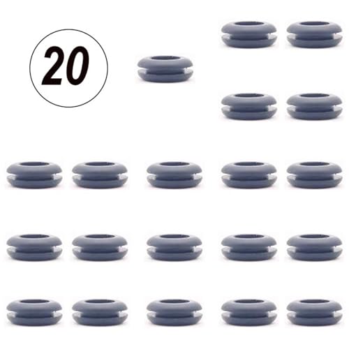 Airlock Grommet Silicone Grommets for Homebrewing - 20 Pack for Beer, Wine, Mead, Sauerkraut, and Kimchi - Black & Clear Options(Black) - size: Black