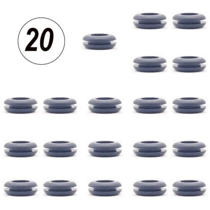 Airlock Grommet Silicone Grommets for Homebrewing - 20 Pack for Beer, Wine, Mead, Sauerkraut, and Kimchi - Black & Clear Options(Black) - size: Black