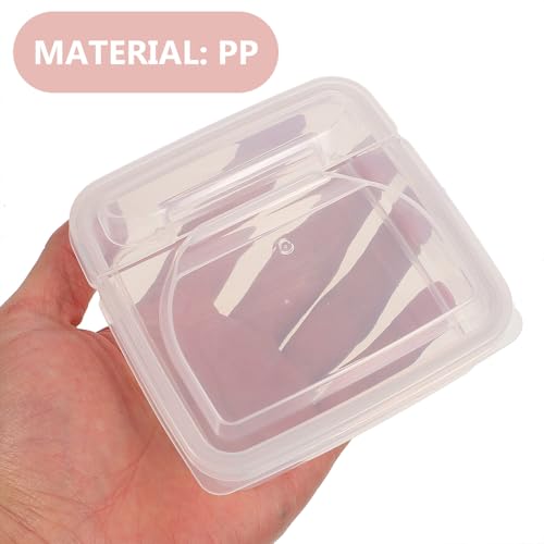NUOBESTY 2pcs Airtight Cheese Slice Boxes for Refrigerator Food Storage Containers with Fresh-keeping Design Material Butter Dishes and Fruit Cases Prevent Odor Mixing
