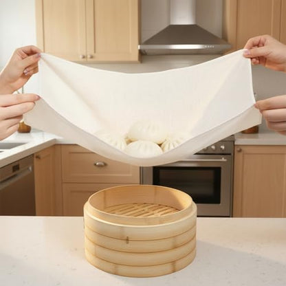 5 Pcs Straining Cloth, 23x23 Inch Cheesecloth for Cooking Steamer Cloth Reusable Cotton Cheesecloth Cooking, Canning, Steaming, Food Filter Cloths, Nut Milk, Cheese Making