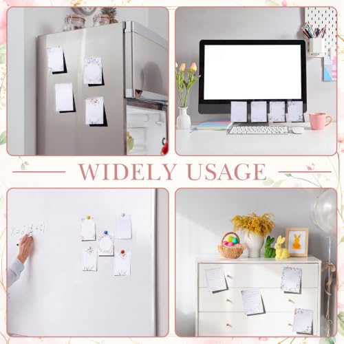 Chiisong 12 Pack Wildflower Sticky Notes Floral Sticky Notes, Self-Stick Note Pads Flower Memo Pads for Journal Planners Office Home Stationery Gift Meeting Office Supplies - style: Fresh Wildflower