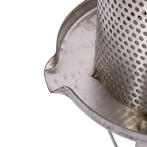 LOYALHEARTDY Honey Press Extractor Stainless Steel Household Manual Honey Press Wax Press Paraffin Machine Press Beekeeping Tool for Wine Honey and Juice Making