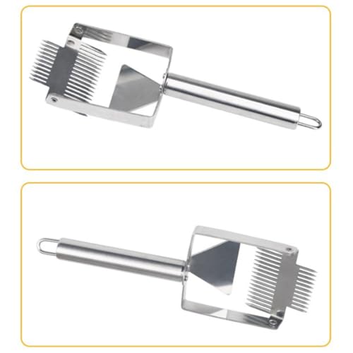 Stainless Steel Honeys Cutting Tool Reverse Hook Uncapping Fork with Ergonomic Handle Bees Hives Scraper Beekeeping Tool Beekeeper Tool