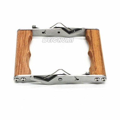 WEICHUAN Stainless Steel Beekeeping Frame Grip | Bee Hive Frame Gripper, Holder and Lifter Tool with Wooden Handle for Beekeeeper