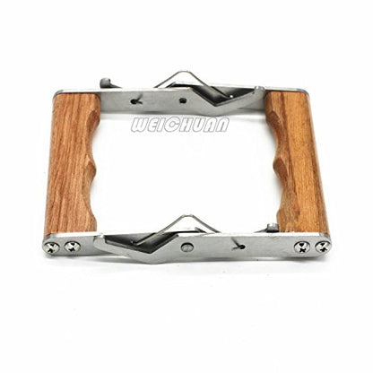 WEICHUAN Stainless Steel Beekeeping Frame Grip | Bee Hive Frame Gripper, Holder and Lifter Tool with Wooden Handle for Beekeeeper