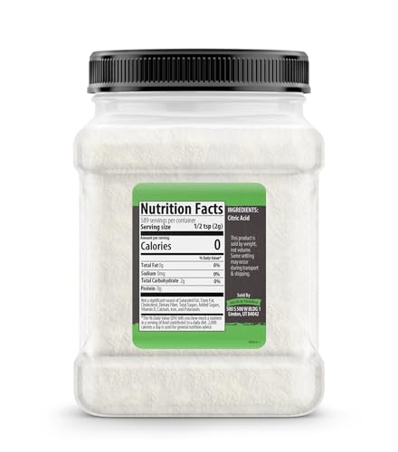 Birch & Meadow 2.6 lb of Citric Acid, Food Safe, Food Preservative - size: 41.6 Ounce (Pack of 1)