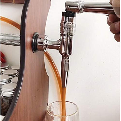 HighFree Stout Beer Faucet, Nitro Coffee Faucet, All 304 Food Grade Stainless Steel Homebrew Beer Stout Tap for Kegging
