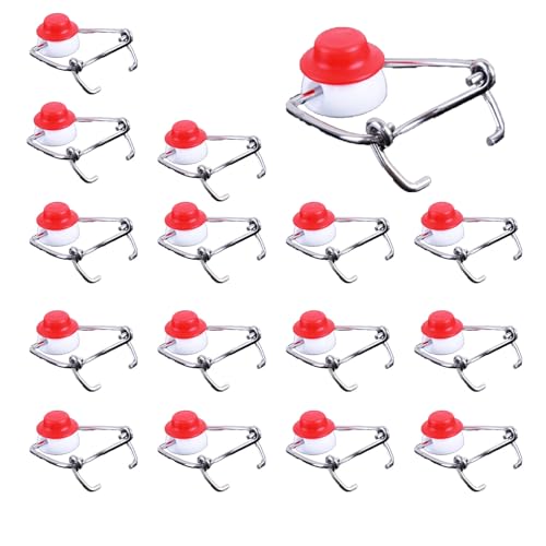 15 Pcs Flip Top Bottle Replacement Caps w/ 8 Sealing Silicone Gasket, Airtight Lids Leakproof Flip Top Stopper for 18mm Glass Bottles Swing Top Lids Fit 8/17.5/26/35oz Beer Bottles (15Pcs) - size: 15Pcs