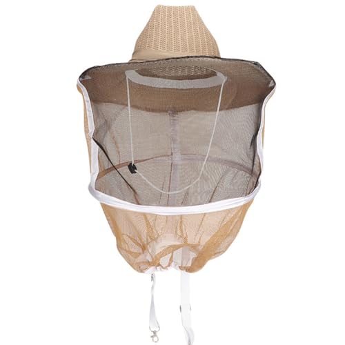 Beekeeper Hat with Veil - Professional Protection Bee Hat with Adjustable Strap & Breathable Design for Beekeeping Supplies