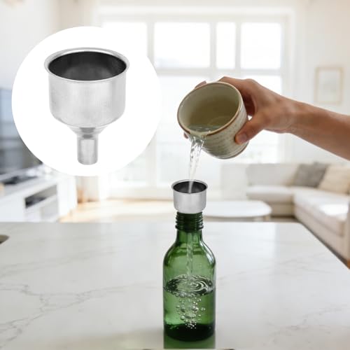 8pcs Food Canning Funnels Set for Wide Mouth & Regular Mason Jars, 3 Stainless Steel Funnels 2 Metal Strainer Mesh 1 Anti-Scalding Tongs 2 Brushes Supplies Kit for Kitchen Use Filling Bottle Jam