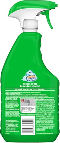 Scrubbing Bubbles Foaming Bleach Bathroom and Shower Cleaner Disinfectant Spray, Helps Erase Mold & Mildew, 32oz (Pack of 2) - size: 32 Ounce (Pack of 2)