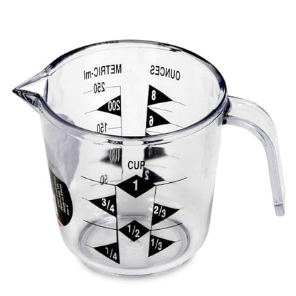 Chef Craft Select Plastic Measuring Cup, 1 Cup Capacity, Clear - size: 1 Cup