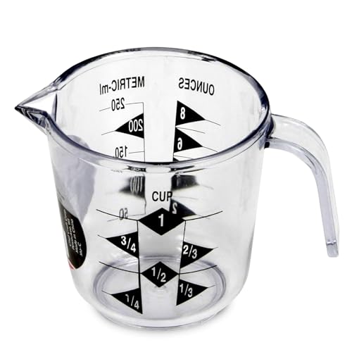 Chef Craft Select Plastic Measuring Cup, 1 Cup Capacity, Clear - size: 1 Cup