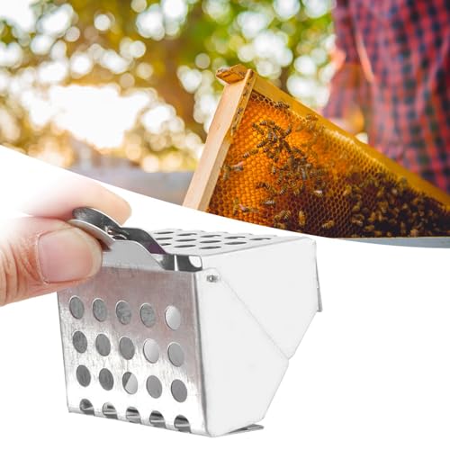 Galvanized Iron Queen Bee Catcher Clip for Beekeepers Durable Rust Queen Cage Tool with Smooth Edges for Safe Bee Handling