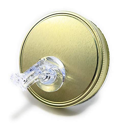 Wide Mouth Mason Jar Pour Spouts For Moonshine And Whiskey - Made 100% In The USA. Free Flow Mason Jar Spouts That Don't Leak. No Cracks, Just A Perfect Pour Everytime. 2 Pack - size: Classic Wide Mouth With Flap