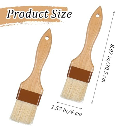 2Pcs Basting Brushes for Cooking, Cooking Brush for Oil and Sauce, Suitable for Oil Sauce Kitchen Baking Tools