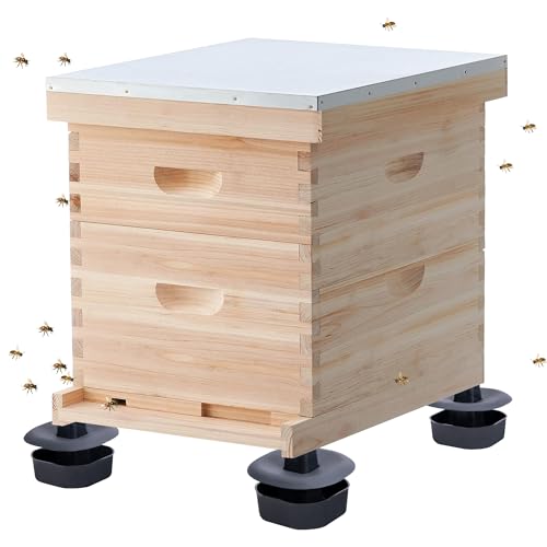 DECOHS 3 Sets/12Pcs Beehive Stands- Sturdy Beehive Feet Stands- Beehive Base Beekeeping Hive Support Tools for Outdoor Garden Beekeeper Workshop