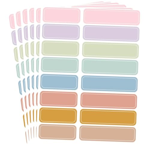 Self-Laminating Waterproof Water Bottle Labels - 320PCS Colored Write-on Name Label Stickers for Baby Daycare, Kids School Supplies and Home Organization - size: Daycare Labels
