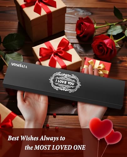 MOSFiATA Gifts for Men Women Christmas, 8" Sharp Kitchen Knife Set with Sheath Professional German EN1.4116 Stainless Steel, Chef Gifts for Best Dad Mom Birthday, Anniversary Xmas Gift Box-I Love You - style: Love chef knife