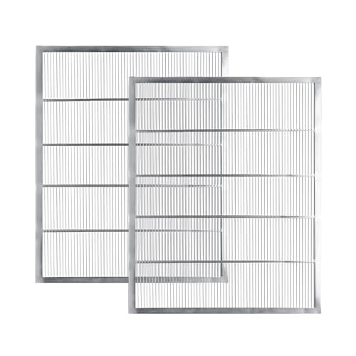 2Pcs Metal Queen Excluder Beehive Queen Bee Excluder Beekeeping Queen Excluders Beekeeping Tools (10 Frame 2Pcs) - size: 10 Frame 2Pcs