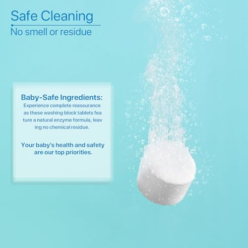 Official Washing Block for All Kinds of Baby Bottle Washers, 160 Detergent Tablets