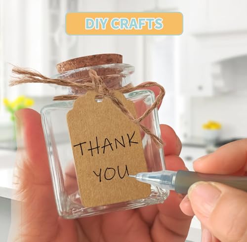 12Pcs 1.7oz Mini Glass Bottles, 50ml small Bottle, Jars with Wood Cork Stoppers, Wish Bottles, Message Bottle for Wedding Favors, Baby Shower Favors, DIY Craft (12)