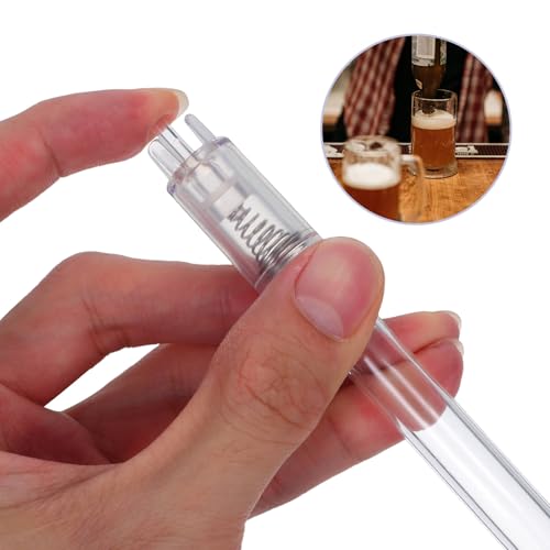 SHOWERORO Wine Bottling Wand with Stop Valve, Liquid Filling Tool for Beer and Wine Bottles, 2pcs Set for Homebrew and Beverage Bottling