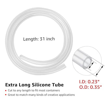 Ferroday 304SS Floating Dip Tube for Corny Keg, Ball Lock Beer Keg Fermenter Silicone Float Dip Tube, Home Brew Beer Stainless Steel Ball Floating