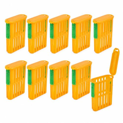 Queen Bee Catcher Cage Plastic Beekeeping Ventilated Clip 10PCS | Queen Bee Catcher Cage, Plastic Beekeeping Clip, Ventilated Design, Secure Grip, Reusable Tool, Set of 10