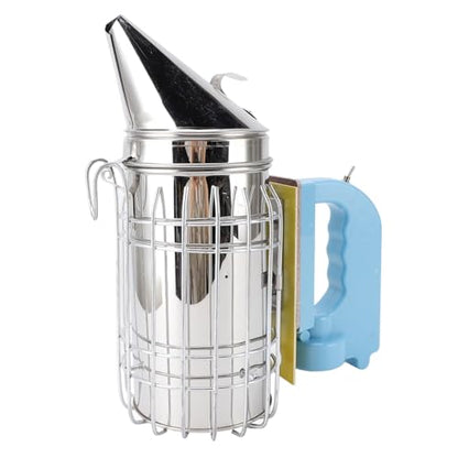 Electric Beehive Smoker, Stainless Steel Beekeeping Equipment with Plastic Handle and Large Fuel Chamber, for Beekeeper Apiculture and Inspection