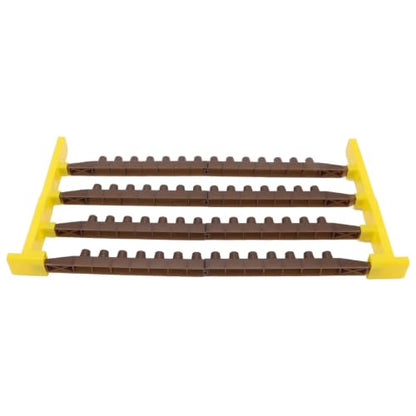 Beekeeping Queen Cell Cup Holder Frame Bar and Mounted Queen Cell Cups 2 pcs Sides and 4 pcs Cell Cup Holder Bars