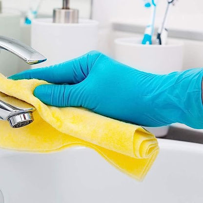 Dawn Professional Dishwashing Liquid Soap Detergent & Basic Medical Blue Nitrile Exam Gloves - Latex-Free & Powder-Free - NGPF-7003 (Case of 1,000), Large