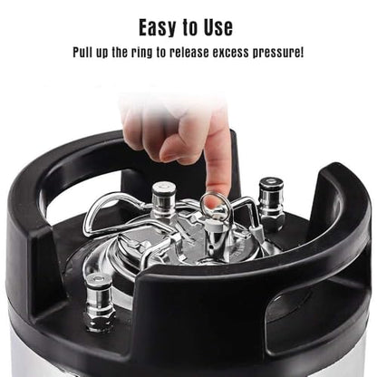 FERRODAY 4PCS Corny Keg Pressure Relief Valve, Plastic Ball Lock Keg Lid Relief Valve for Cornelius Corny Keg Lid Brewing Equipment Replacement Kit