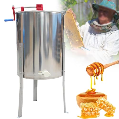Honey Extractor 2/3/4 Frame Manual Stainless Steel Honeycomb Spinner Crank Honey Centrifuge Beekeeping Equipment(2frames) - color: 2frames