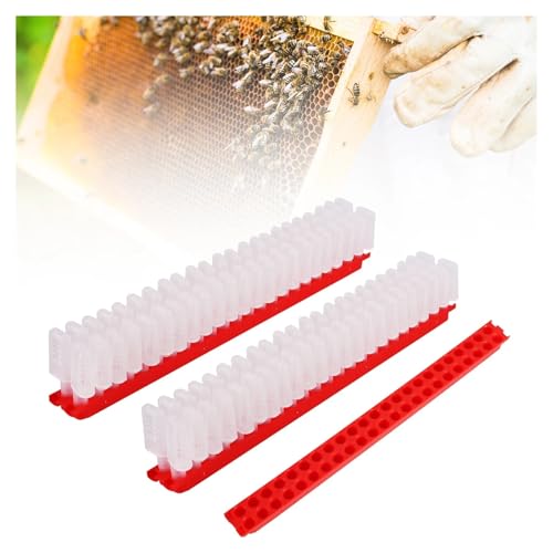 Queen Bee Cage Queen King Cage Transport Bar Free-Moving Insect Plastic Prisoner Beekeeping Farm Protection Beekeeping Tools Supplie for Beekeeping Supplies